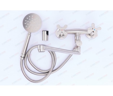 Смеситель для ванны GTA-006 нержавеющая сталь Zerix Смеситель для ванны GTA-006 нержавеющая сталь Zerix