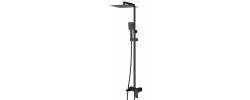 Душевая колонна со смесителем KB-58007-05 водопад, черный Koer