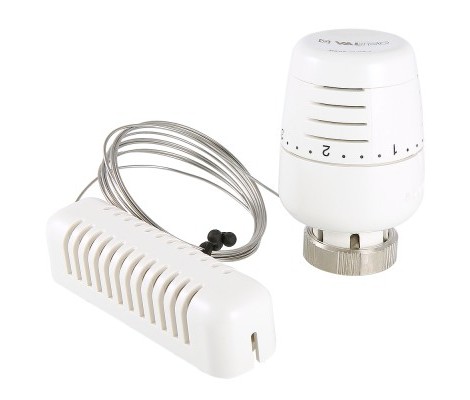 Термоголовка с выносным настенным датчиком, жидкостная диапазон 6,5-28 VT.5010.0.0 Valtec 