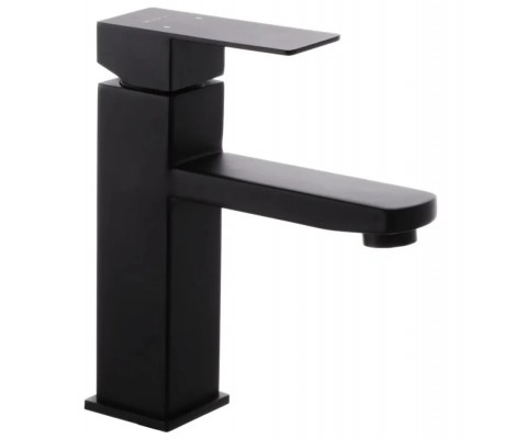 Смеситель для умывальника KUB-001 черный из нержавеющей стали Champion 