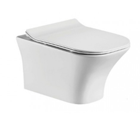 Унитаз подвесной ALIOTTI 2615E Rimless, ультротонкое сиденье дюропласт, SC (микролифт)