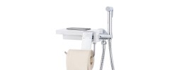 Смеситель с гигиеническим душем G7296 белый Gappo
