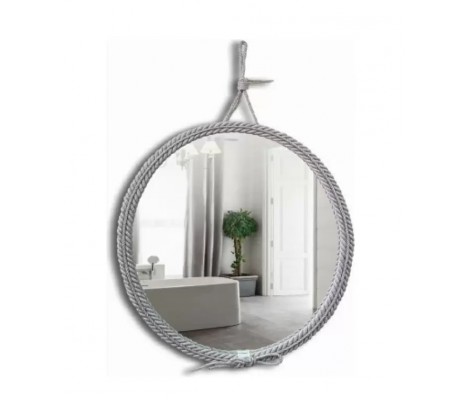 Зеркало круглое Вестерн D650 декор-канат Silver Mirrors