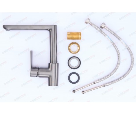 Смеситель д/кухни MIXXUS PREMIUM ALEX 018 GRAPHITE (ф 35) (10шт/ящ)