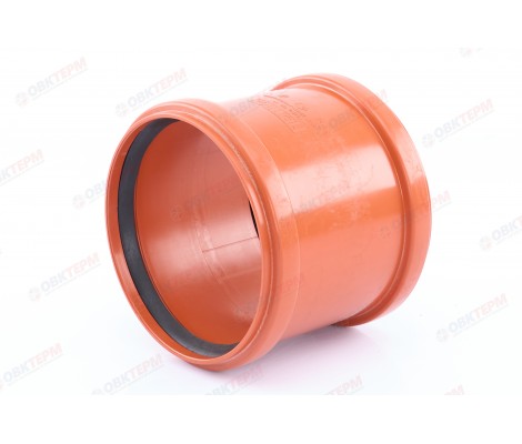 Муфта канализационная рыжая 160 Flextron Муфта канализационная рыжая 160 Flextron