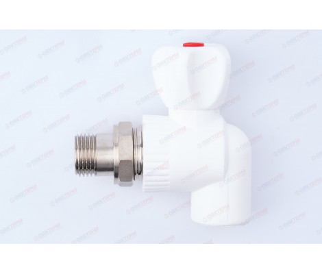 Кран шаровый  радиаторный угловой 20х1/2