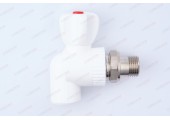 Кран шаровый  радиаторный угловой 20х1/2