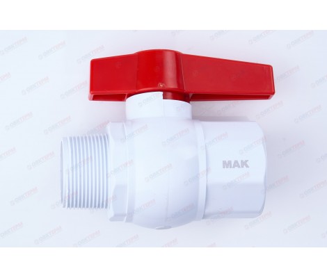Кран шаровый пластиковый 1 1/2