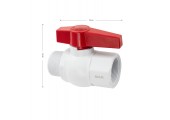 Кран шаровый пластиковый 1 1/2