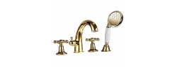 Смеситель для ванны G1189-6 золото, врезной GAPPO