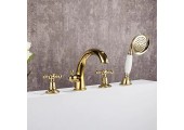 Смеситель для ванны G1189-6 золото, врезной GAPPO