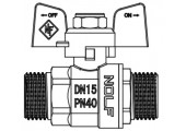 Кран шаровый    NOLF Classic     1/2