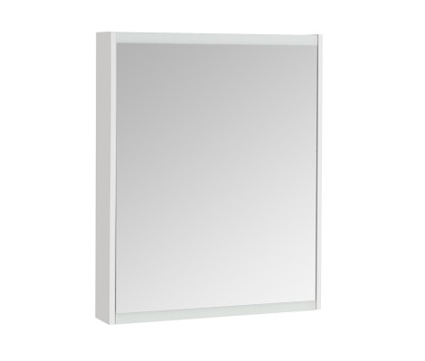 Зеркальный шкаф 65, Нортон Белый глянец Aquaton