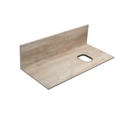 Столешница + панель 100, Мишель 100 Дуб Эндгрейн Aquaton