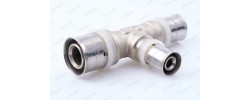 Тройник пресс 26x16x20 из нержавеющей стали VTm.231.N.261620 Valtec