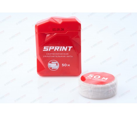 Сантехническая уплотнительная нить Sprint 50 м + 50 м Sprint Сантехническая уплотнительная нить Sprint 50 м + 50 м Sprint
