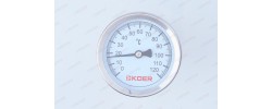 Термометр аксиальный с погружной гильзой 1/2 KT.671A KOER