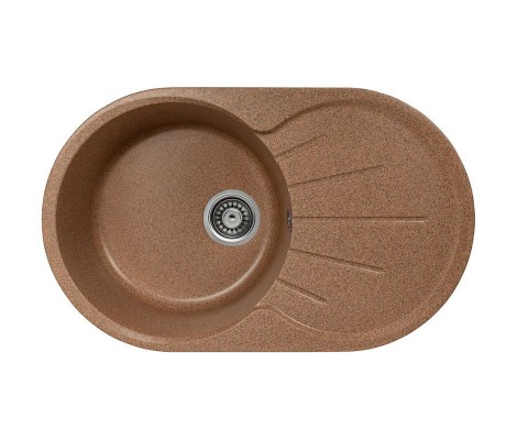 Мойка овальная 730*450мм SIMGRAN S-24 ТЕРРАКОТ ГЛЯНЕЦ