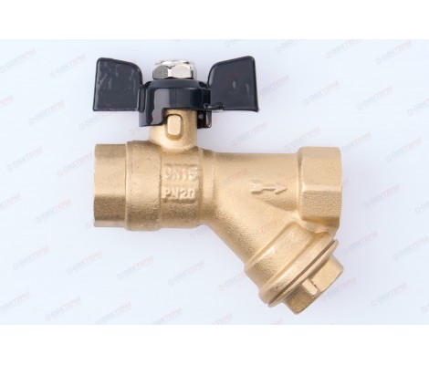 Кран шаровой с фильтром 1/2