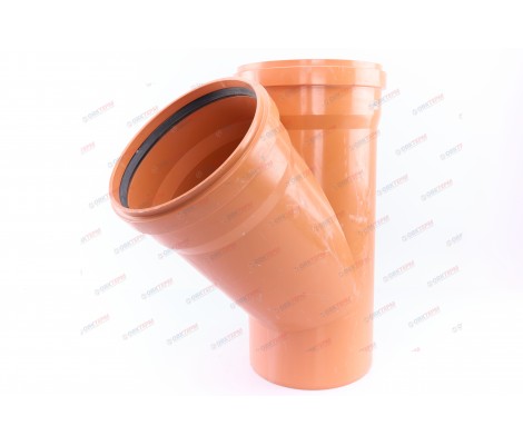 Тройник 315/315/45° рыжий Sinikon