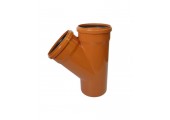 Тройник 315/315/45° рыжий Sinikon