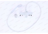 Смеситель д/душ.кабины, PLAMIX Mario-003 SET WHITE (со шлангом, лейкой и кронштейном) (30шт/ящ)