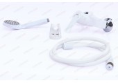 Смеситель д/душ.кабины, PLAMIX Mario-003 SET WHITE (со шлангом, лейкой и кронштейном) (30шт/ящ)