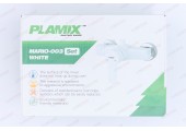 Смеситель д/душ.кабины, PLAMIX Mario-003 SET WHITE (со шлангом, лейкой и кронштейном) (30шт/ящ)