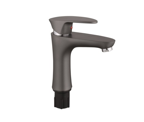 Смеситель для умывальника PLAMIX CEZAR-001 SET Graphite