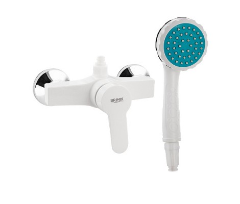 Смеситель для душа, из АБС пластика белый Brimix