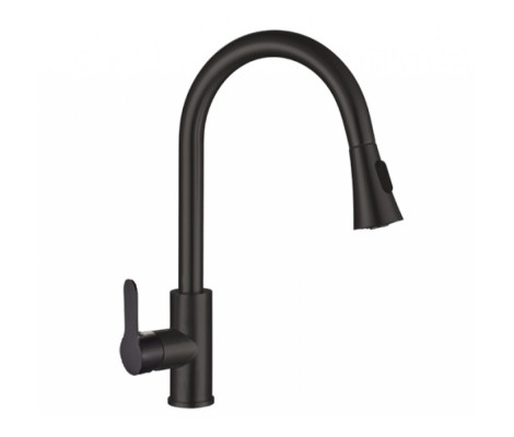 Смеситель для кухни NEO-014 Ø40 черный, с выдвижной лейкой, нержавеющая сталь Champion Смеситель для кухни NEO-014 Ø40 черный, с выдвижной лейкой, нержавеющая сталь Champion