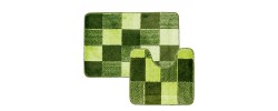 Комплект ковриков для ванны Classic Color из 2 шт 60х100/50х60см 11мм зеленый Banyolin