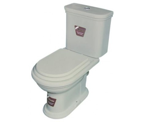 Унитаз-компакт VI 3 P Monaco белый прямой выпуск,1 режим, SC, нижнее подключение Santek