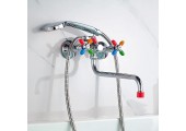 Смеситель для ванны LR82310 длинный, цветной Zerix