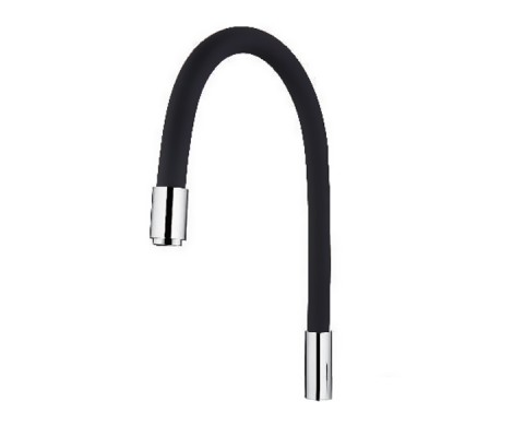 Излив силиконовый черный Mixxus Premium