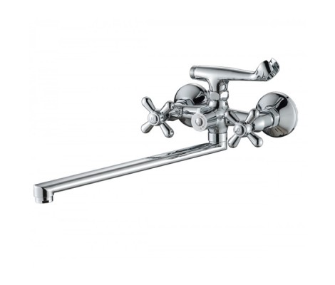 Смеситель для ванны Teorema 140 длинный буксовый Euro Mixxus Смеситель для ванны Teorema 140 длинный буксовый Euro Mixxus