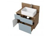 Тумба подвесная 80, Мишель 80 Дуб Рустикальный/фьорд под умывальник Mila 50 Aquaton Тумба подвесная 80, Мишель 80 Дуб Рустикальный/фьорд под умывальник Mila 50 Aquaton
