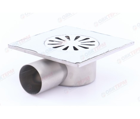 Трап 50 горизонтальный 15*15 нержавеющая сталь BAD21502 Tim