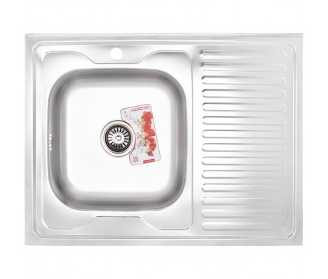 Мойка накладная Z8060L-06-160E Satin без сифона Zerix Мойка накладная Z8060L-06-160E Satin без сифона Zerix