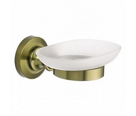 Мыльница настенная LR1302С стекло бронза Zerix