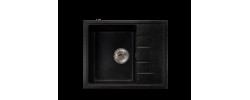 Мойка прямоугольная  570*470мм SIMGRAN S-17 ЧЕРНЫЙ  ГЛЯНЕЦ