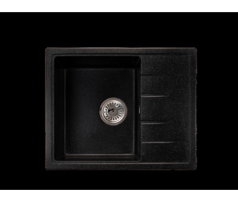 Мойка прямоугольная  570*470мм SIMGRAN S-17 ЧЕРНЫЙ  ГЛЯНЕЦ