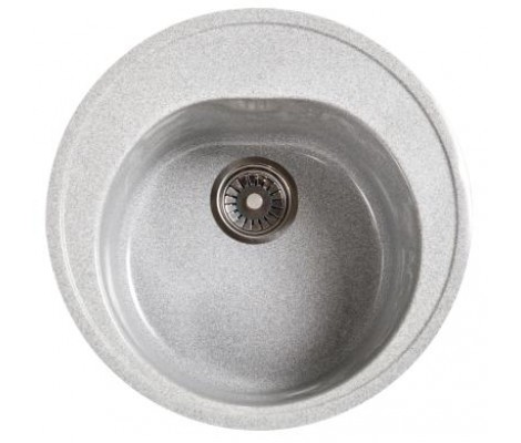 Мойка керамогранитная S-3 круглая серая глянец Simgran