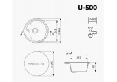 Мойка керамогранитная U - 500 - 344 Ulgran