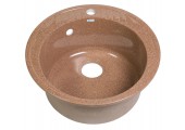Мойка керамогранитная S-5 круглая терракот глянец Simgran