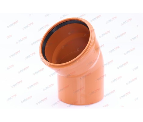 Отвод 160 45° рыжий RTP