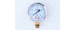 Манометр 4 атм хром, нижнее подключение (98100) KR0183 Koer