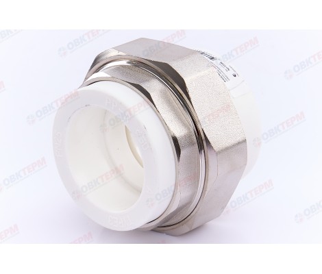 Разборное соединение 50 труба-труба белое RTP