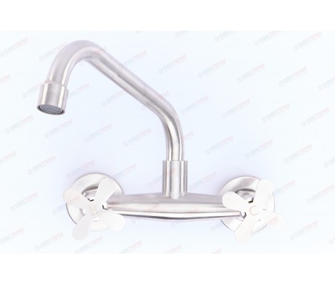 Смеситель для кухни GTA-005-G нержавеющая сталь Zerix