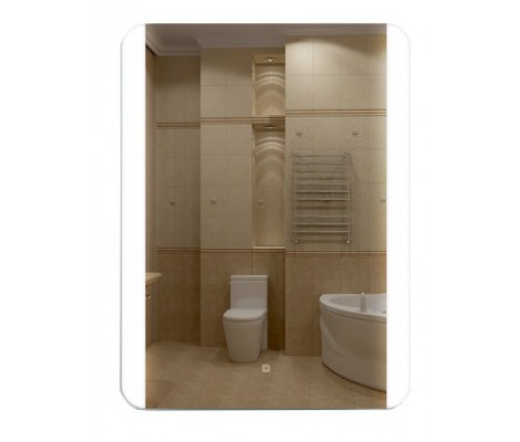 Зеркало c LED подсветкой с сенсорным выключателем Eva Gold